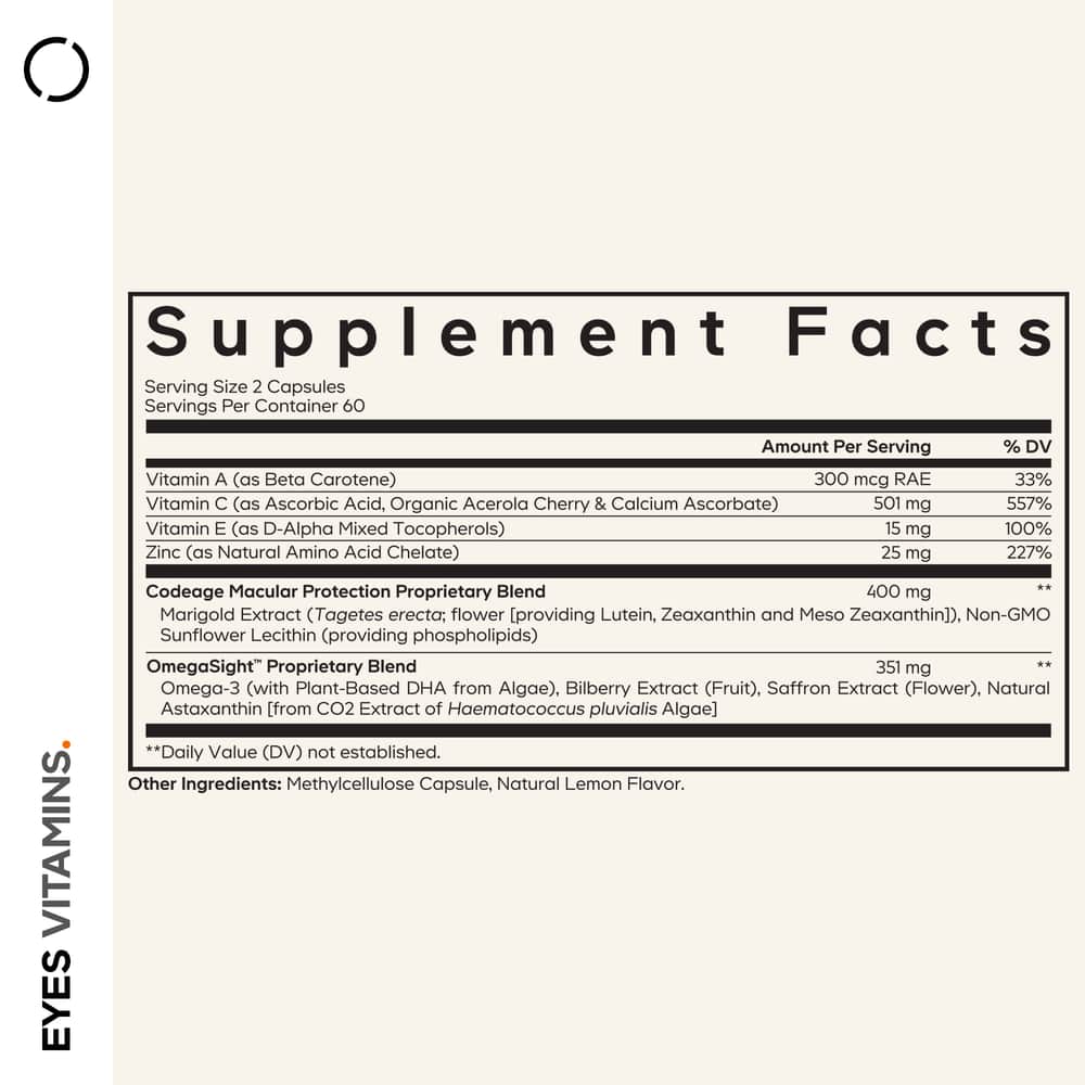Codeage Eyes Vitamins - Bodybuilding.com